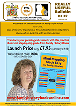 Family History Federation’s Really Useful Bulletin